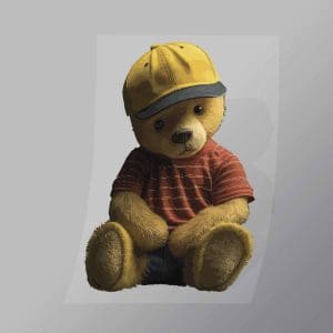 DCAB0011 Kid Teddy Bear Direct To Film Transfer Mock Up