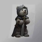DCAB0029 Squire Teddy Bear Direct To Film Transfer Mock Up