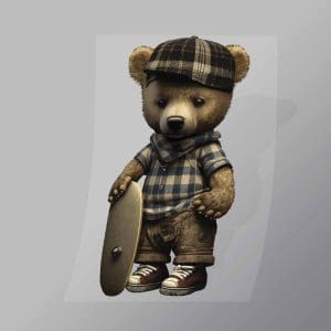 DCAB0037 Plad Teddy Bear Direct To Film Transfer Mock Up