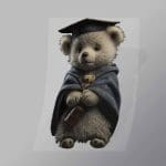 DCAB0038 Scolar Teddy Bear Direct To Film Transfer Mock Up