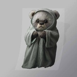 DCAB0042 Bath Robe Teddy Bear Direct To Film Transfer Mock Up