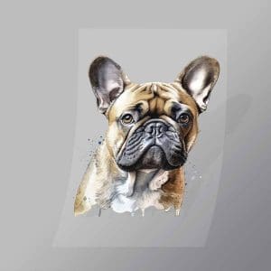 DCAD0009 Grumpy Pug Direct To Film Transfer Mock Up