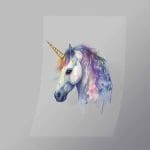 DCAU0005 Angelica The Unicorn Direct To Film Transfer Mock Up