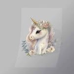 DCAU0016 Pretty Unicorn Direct To Film Transfer Mock Up