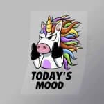 DCAU0025 Today Unicorn Rude Direct To Film Transfer Mock Up
