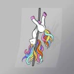 DCAU0031 Stripper Unicorn Direct To Film Transfer Mock Up