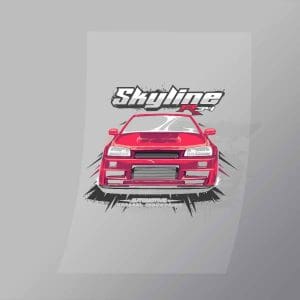 DCCD0040 Skyline R34 Direct To Film Transfer Mock Up