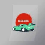 DCCD0066 Legends Super Car Direct To Film Transfer Mock Up