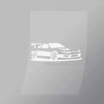 DCCD0070 Car White Direct To Film Transfer Mock Up