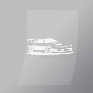 DCCD0070 Car White Direct To Film Transfer Mock Up