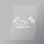 DCCD0075 Formula 1 Finish Direct To Film Transfer Mock Up