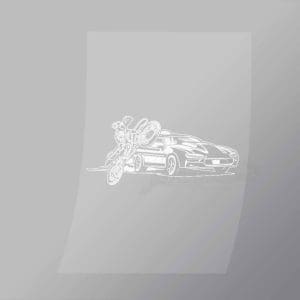 DCCD0079 Supercar Motorbike Direct To Film Transfer Mock Up