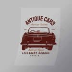 DCCD0102 Antiuque Cars American Customs Direct To Film Transfer Mock Up