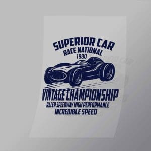 DCCD0106 Superior Car Race National Direct To Film Transfer Mock Up