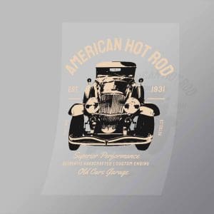 DCCD0112 American Hot Rod Direct To Film Transfer Mock Up