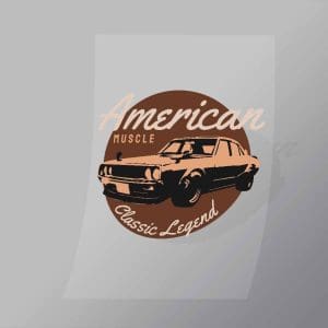 DCCD0114 American Muscle Direct To Film Transfer Mock Up