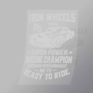DCCD0123 Iron Wheels Ready To Ride Direct To Film Transfer Mock Up