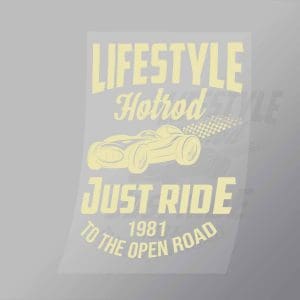 DCCD0126 Lifestyle Hotrod Yellow Direct To Film Transfer Mock Up