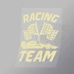 DCCD0129 Racing Team Yellow Direct To Film Transfer Mock Up