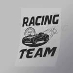DCCD0140 Racing Team Black Direct To Film Transfer Mock Up