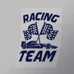 DCCD0145 Racing Team Blue Direct To Film Transfer Mock Up