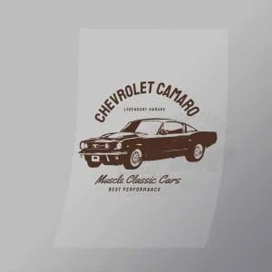 DCCD0151 Chevrolet Camaro Direct To Film Transfer Mock Up