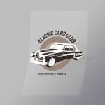DCCD0152 Classic Cars Club Direct To Film Transfer Mock Up