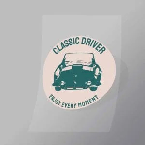 DCCD0154 Classic Driver Direct To Film Transfer Mock Up