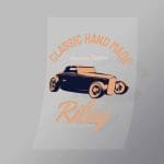 DCCD0157 Classic Hand Made Riley Direct To Film Transfer Mock Up