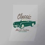 DCCD0162 Classic Muscle Custom Direct To Film Transfer Mock Up