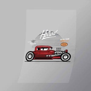 DCCD0176 Hotrod Ride The Classic Direct To Film Transfer Mock Up