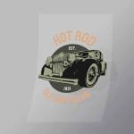 DCCD0190 Hot Rod Old Cars Club Direct To Film Transfer Mock Up