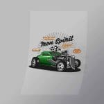 DCCD0192 Iron Spirit Hotrod Direct To Film Transfer Mock Up