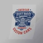 DCCD0203 American Hotrod Custom Cars Direct To Film Transfer Mock Up