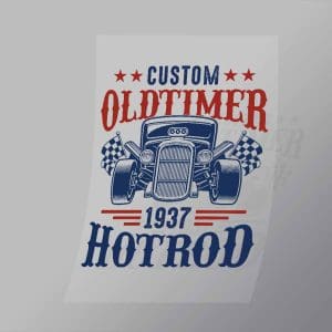 DCCD0206 Custom Oldtimer 1937 Direct To Film Transfer Mock Up