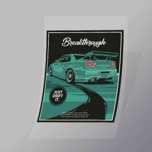 DCCD0209 Breakthrough Just Drift It Direct To Film Transfer Mock Up