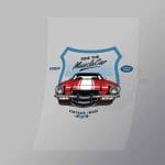 DCCD0213 Ride The Muscle Car Direct To Film Transfer Mock Up