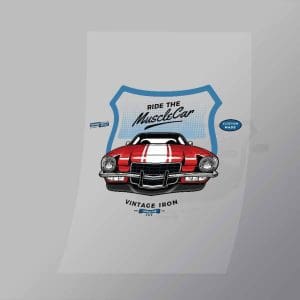 DCCD0213 Ride The Muscle Car Direct To Film Transfer Mock Up
