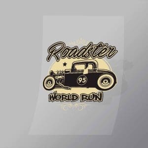 DCCD0218 Roadster World Run Direct To Film Transfer Mock Up
