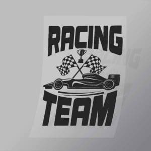 DCCD0229 Racing Team Black Direct To Film Transfer Mock Up