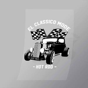 DCCD0233 El Classico Mode Hot Rod Direct To Film Transfer Mock Up