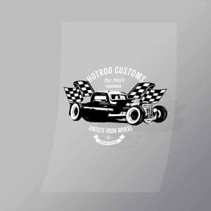 DCCD0251 Hotrod Customs Est 1969 Direct To Film Transfer Mock Up