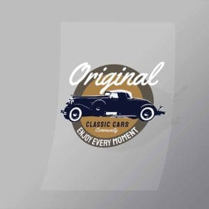DCCD0256 Original Classic Cars Direct To Film Transfer Mock Up