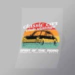 DCCD0262 Classic Car Club Vintage Direct To Film Transfer Mock Up