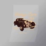 DCCD0282 Vintage Cars Club Direct To Film Transfer Mock Up