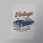 DCCD0285 Vintage Original Classic Direct To Film Transfer Mock Up