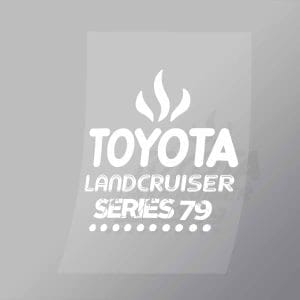 DCCD0300 Toyota Landcruiser Series 79 Direct To Film Transfer Mock Up