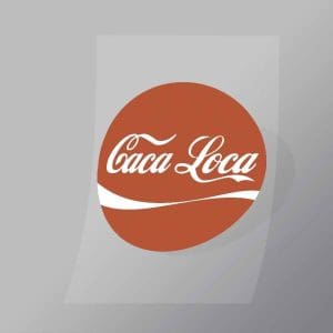 DCCF0009 Caca Loca Brand Spoof Direct To Film Transfer Mock Up