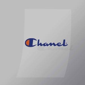 DCCF0011 Chanel Brand Spoof Direct To Film Transfer Mock Up