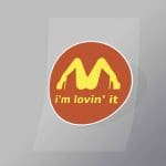 DCCF0033 Im Lovin It Brand Spoof Direct To Film Transfer Mock Up